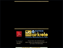 Tablet Screenshot of airkrete.org