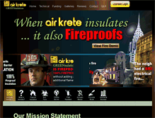 Tablet Screenshot of airkrete.com